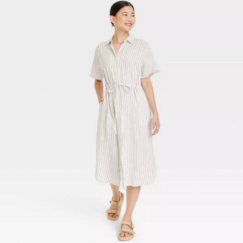 A New Day Black and White Striped Top XXL